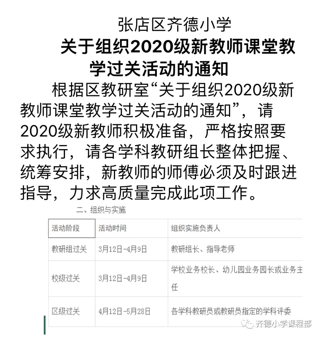 褪去生涩 沐浴春光 张店区齐德小学数学教研组级新教师校级过关课活动小结 淄博市张店区齐德学校